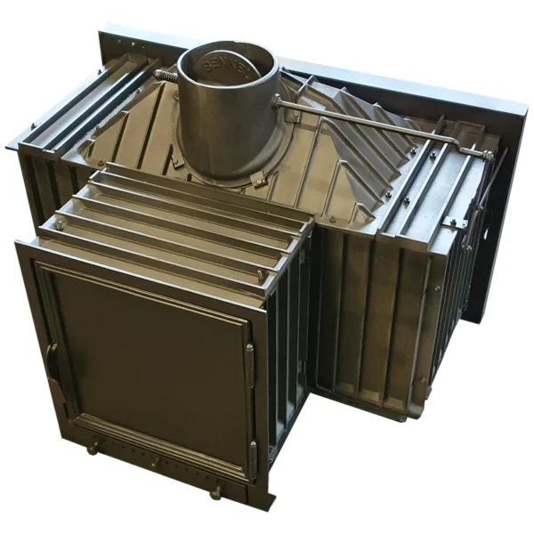 PILIS-M-970-2AB modern, hátsó tüzelőajtós kandalló tűztér