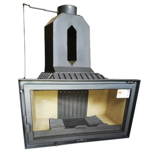 PILIS-MG-970-D02 hődobbal szerelt modern kandalló tűztér