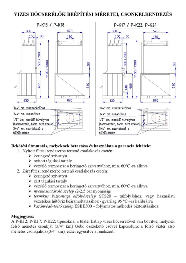 BODOK-K8 vízteres, rusztikus kandallóbetét - Image 13