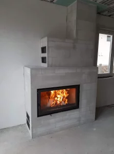 Pilis-M-970 modern légfűtéses kandallóbetét