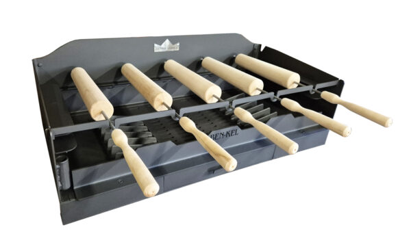 Nagyméretű grillező és flekkensütő kürtőskalács sütőszettel