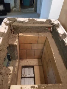 Kandallótér építés